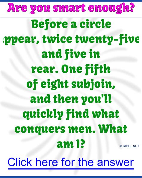 Hard Riddles to Test Your Smarts with Answers .